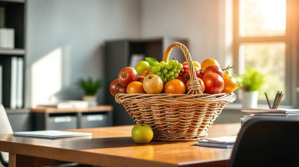 Top 5 Raisons d’Avoir un Panier de Fruits au Bureau